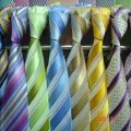 Poliester dasi dengan pencetakan dan warna tenun cara dalam desain dan ukuran