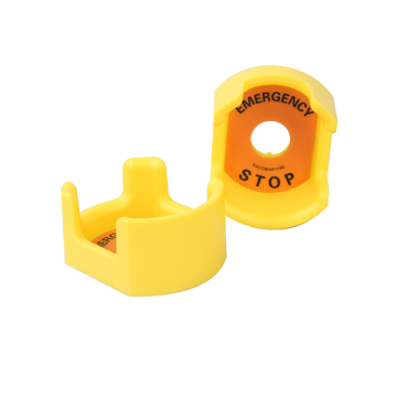 22mm 30mm Emergency Stop Push Button with Warning Protection Ring Cover