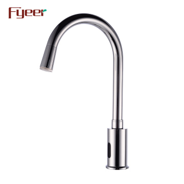 Fyer Hands-Free Colorful Automatic Kitchen Faucet with LED Light
