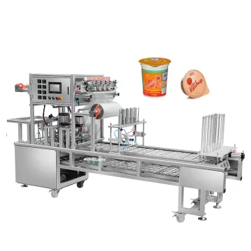 Automatic Small Paper Soup Bowl Sealer for Instant Noodle Plastic Bowl Packaging Machine