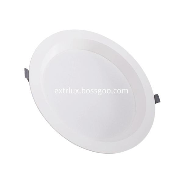 Led Recessed Round Anti Glare Downlight 18w Front