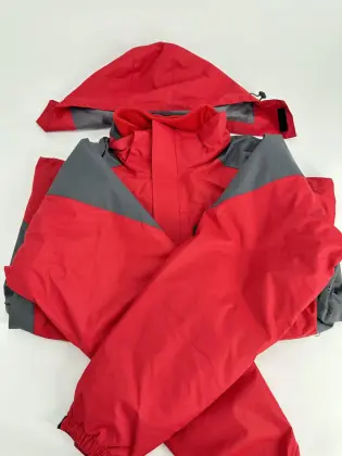 Winter fleece school jacket sea red