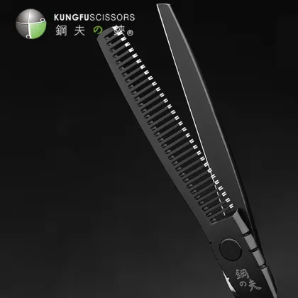 Professional KUNGFU Haircut Salon Thinning Scissors 440C Steel Hair Cutting Shear