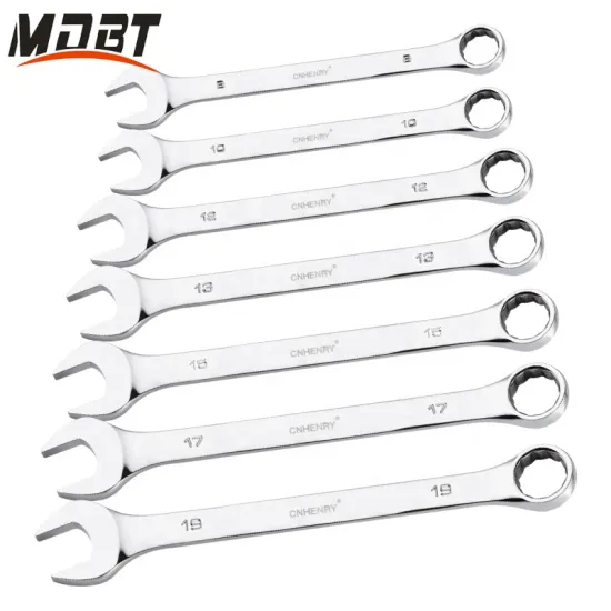Easy Maintenance Ratchet Spanner Combination Wrench Set - Various Sizes