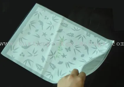 Custom Packaging Bags Green Underwear Packaging Bags