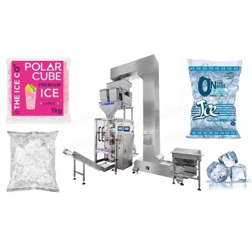 VFFS Automatic Scale Ice Cube Bag ชั่งน้ำหนักและเครื่องบรรจุหีบห่อ