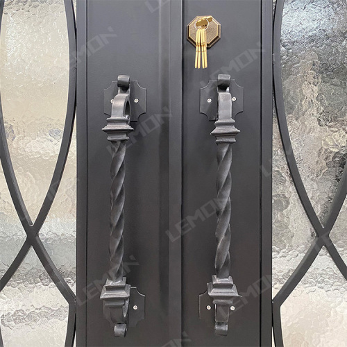 Cheap Exquisite Workmanship Wrought Iron Doors