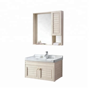 Modern Environmentally Friendly Bathroom Cabinet Combo: Mirror and Storage Solution