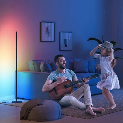 RGB LED Floor Lamp for eSports and Music Rhythm Atmosphere