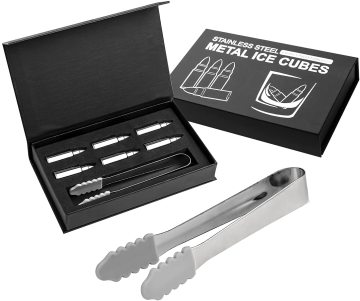 Metal Whiskey Stones Gift Set