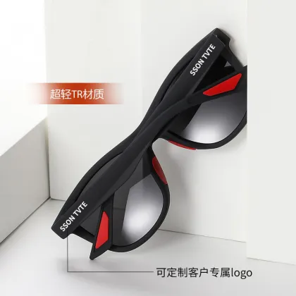 Classic Plastic Frame UV400 Driving Eyewear Square Polarized Sunglasses for Men