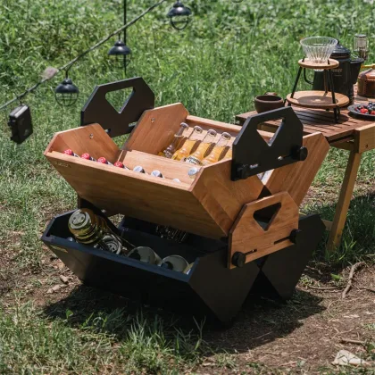 Naturehike Solid Wood Storage Box for Outdoor Camping Equipment