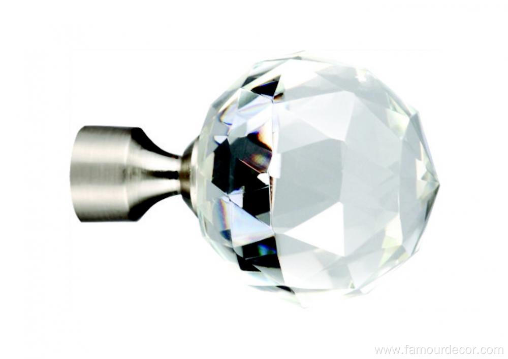 Home Decor Curtain Rod With Crystal Head