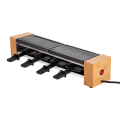 Bamboo uchwyt raclette grill dla 4 osób