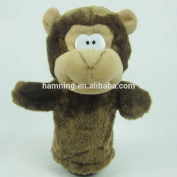 23cm Sitting plush animal design puppet for baby teaching