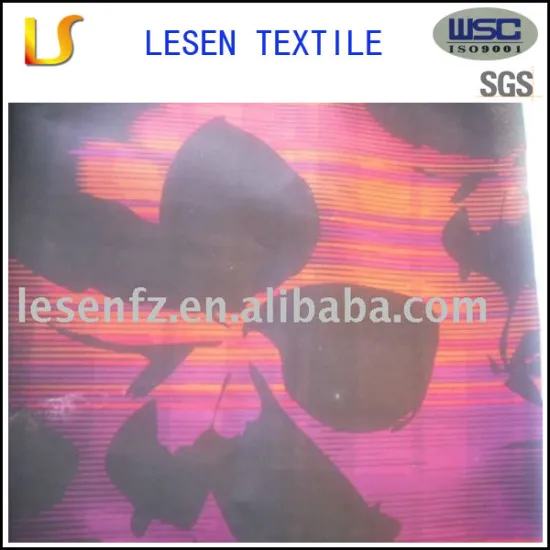 stretch prtinted polyester oxford fabric