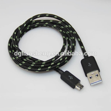 High Quality micro 5 pin USB data ladekabel, micro data cable logo custom