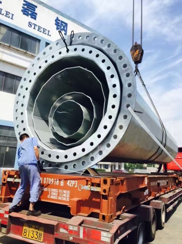 230kV Transmission Line Steel Pole China Manufacturer