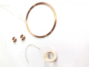 Insulated Single Coil Air Core Inductor Coil With Self Bonding Copper Wire air coil
