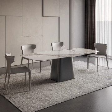 Adjustable Contemporary Modern Dining Table and Chair Set for Restaurants