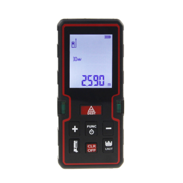 196ft 60m Laser Measure with Backlit LCD and Bubble Levels