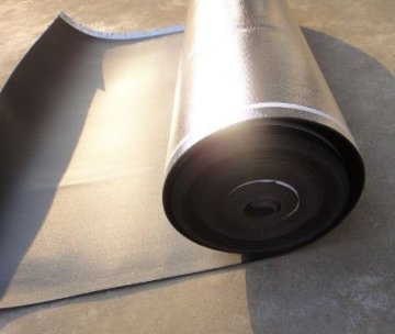 PVC floor underlay specialist 3mm black EVA based with 0.1mm grid PE on the face