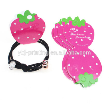 2016 customzied printing girls hair accessory paper packing card