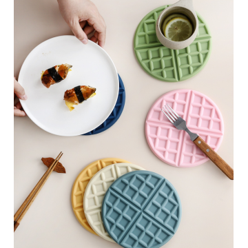 Dostosowane Wafel Silicone Trivet Mats Holders