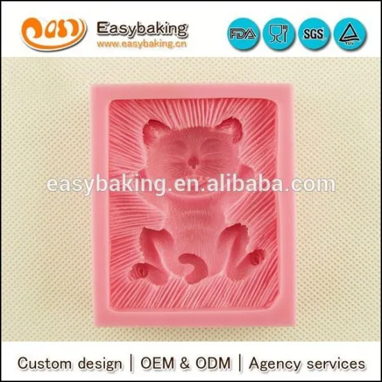 Custom fondant cake decorating silicone soap molds