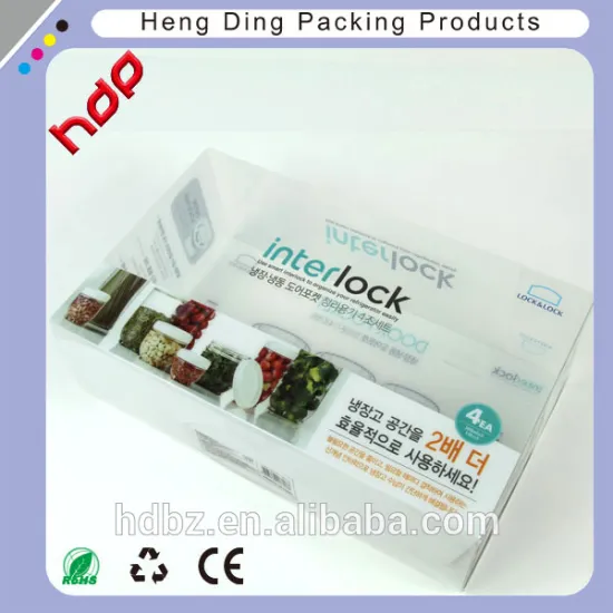 printing large clear plastic pvc box manufacturer