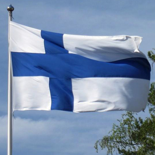 Wholesale 100% polyester national country Finland flag