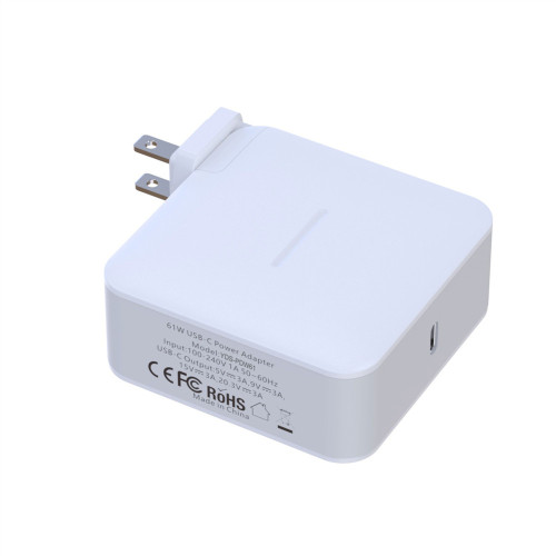 Carregador USB-C 61W adaptador dc ac para Apple