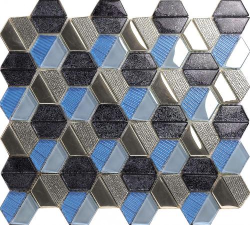Cor cristal artístico da telha misturada Mosaic