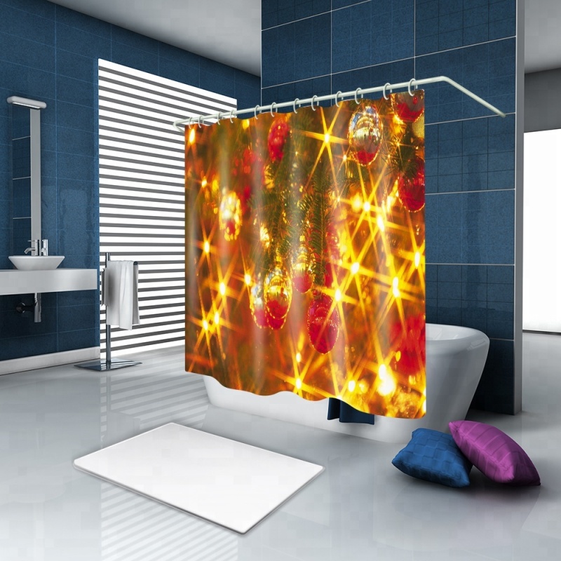 PEVA novelty custom bathroom transparent shower curtain