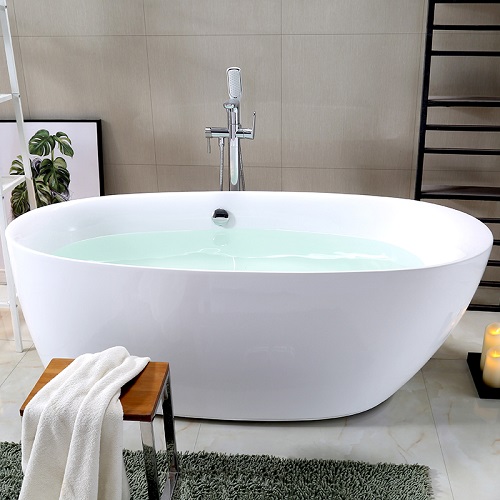 Wholesale european Oval Luxury appearance solid surface composite acrylic solid surface baby bathtubs