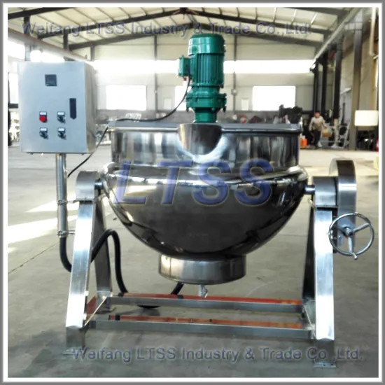 Steam Cooking Pot with Mixer Jacketed Type