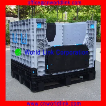 1000kgs Storage Collapsible Plastic Pallet Box For Vegetable