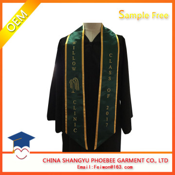 High Quality Embroidery Slanted Stole
