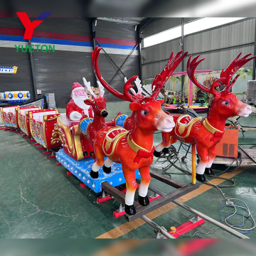 Popular Christmas Hot Sale: 14-Passenger Merry Christmas Theme Electric Train - Indoor/Outdoor