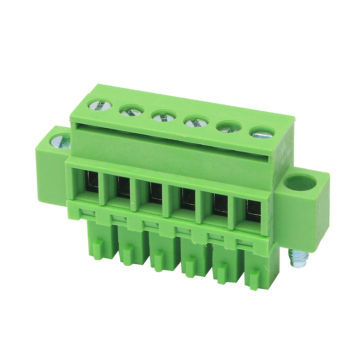 3.81mm PCB Screw Plug-in Terminal Block Connector with Ear - Hot Sales 15EDGKAM-3.81