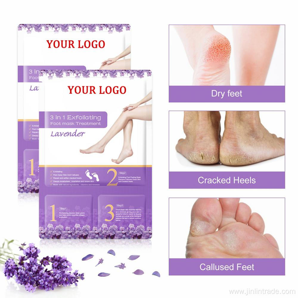 OEM Private Label Exfoliating peeling foot mask