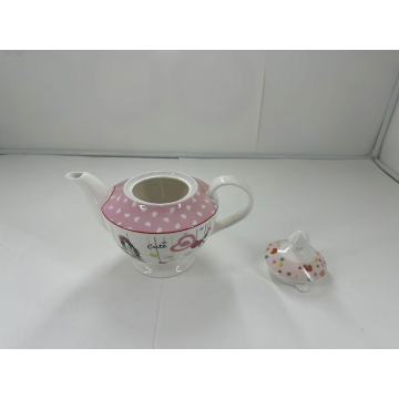 Character pattern ceramic kettle