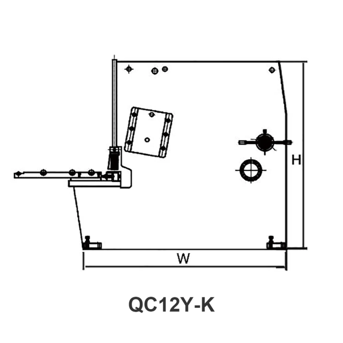 QC12Y/K Series hydraulic CNC swing shearing machine