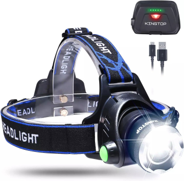 Zoomable T6 LED wiederaufladbare wasserdichte Scheinwerfer mit 90 ° Winkeleinstellung