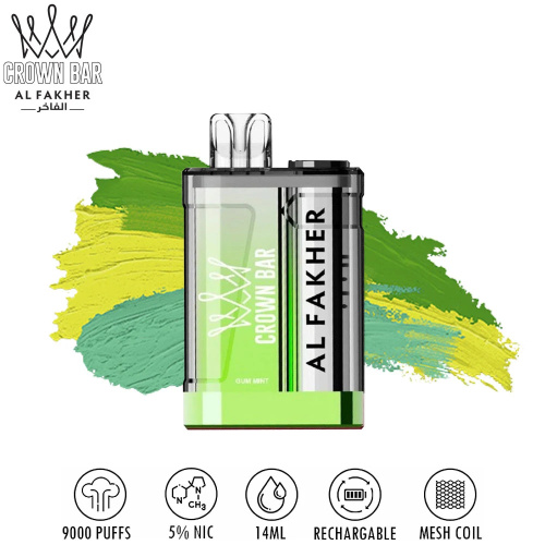 Alfakher Crown Bar 9000 Crystal Vape In Stock