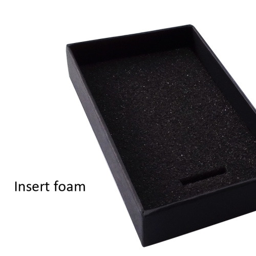 cardboard paper gift box with balck foam