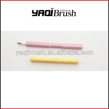 Retractable lip brush aluminum handle
