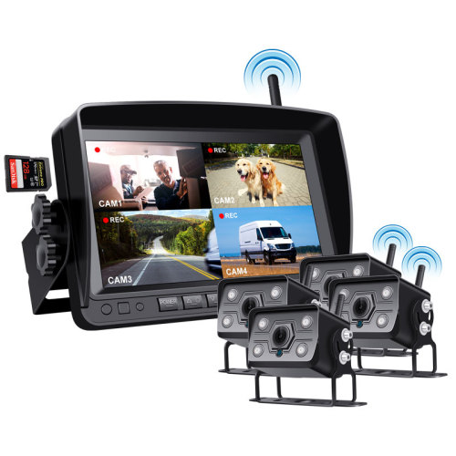 Wireless Rearview Backup Reverse Camera System for Truck Vans RV Trailer