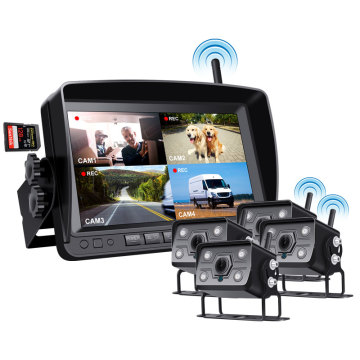 7'' 4CH Monitoring Reversing Backup Camera for Truck Rv Vans