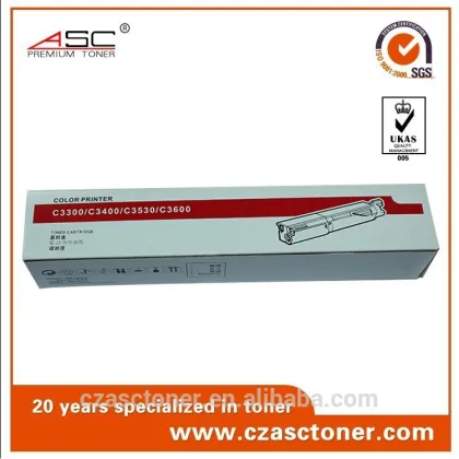 Compatible color toner cartridge for OKI c3300/c3400